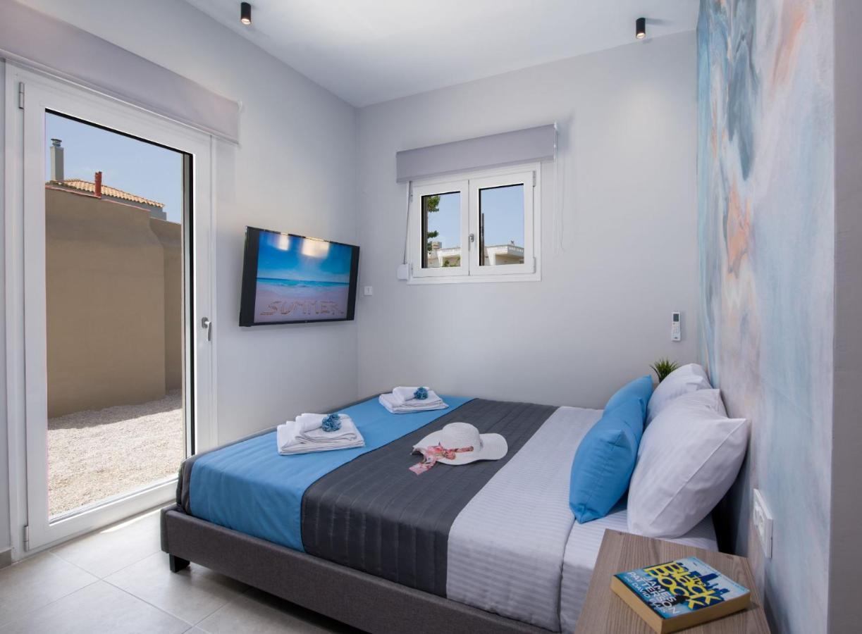 Luxury Villa Eva-Mari With Jacuzzi, 50M From The Beach Сталос Экстерьер фото