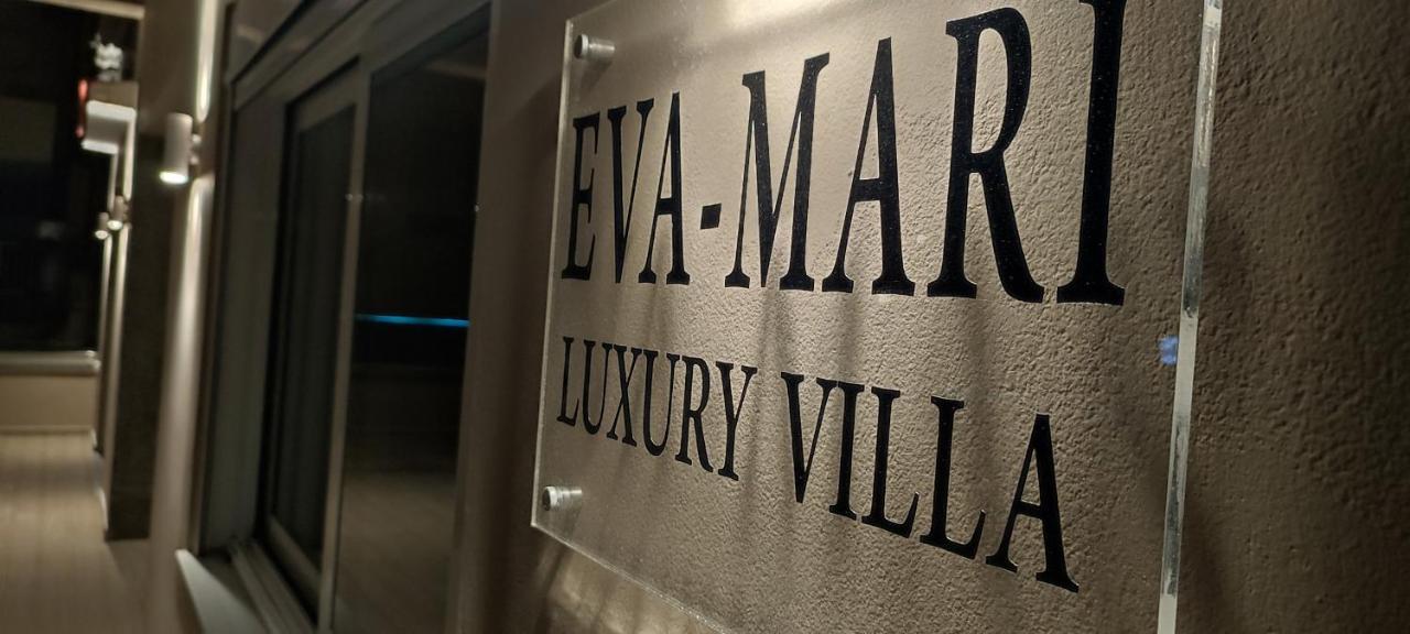 Luxury Villa Eva-Mari With Jacuzzi, 50M From The Beach Сталос Экстерьер фото